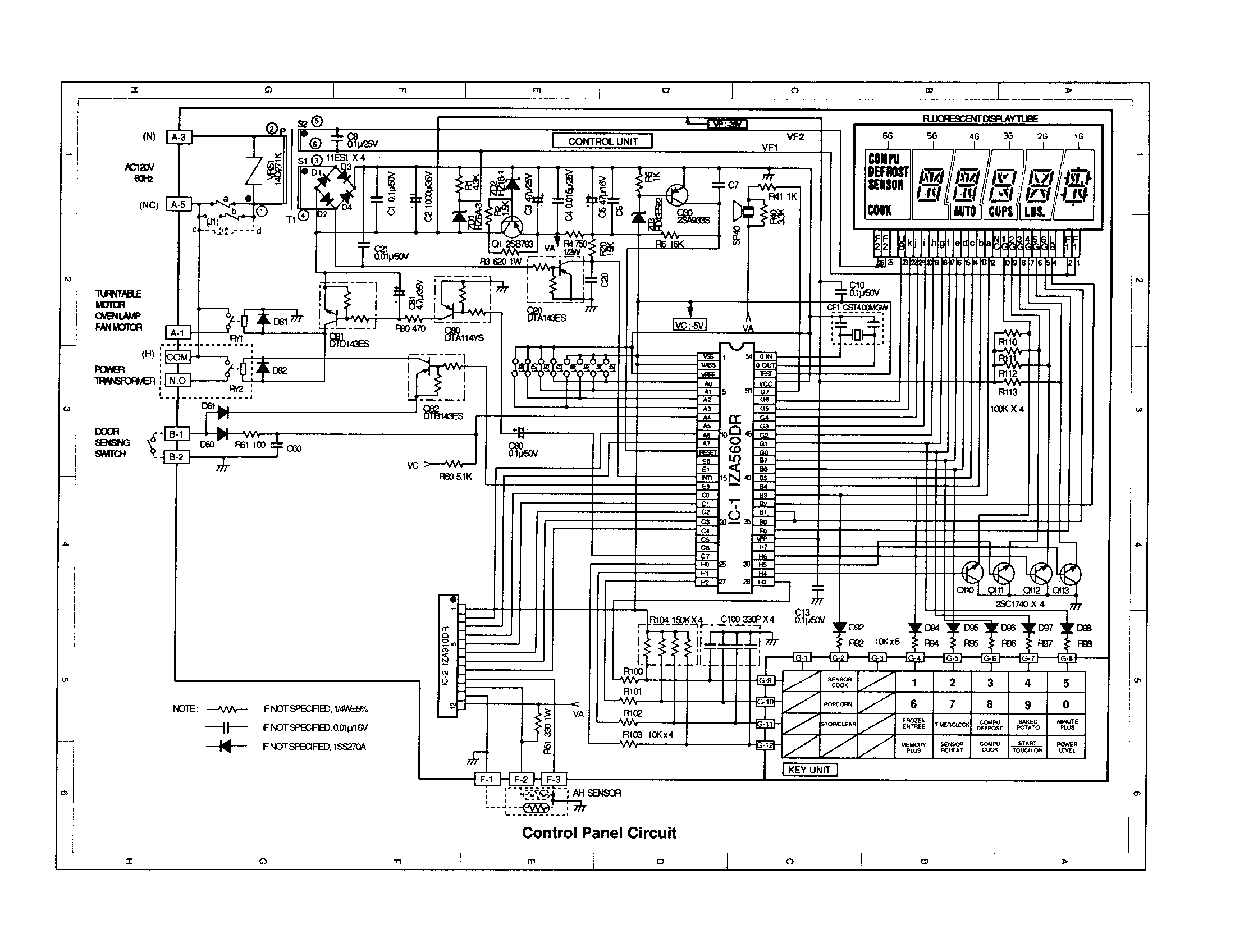 Control panel circuit