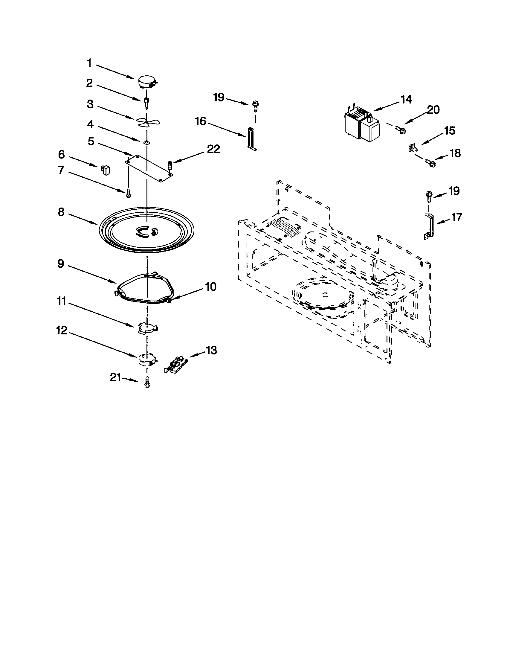 Magnetron and turntable