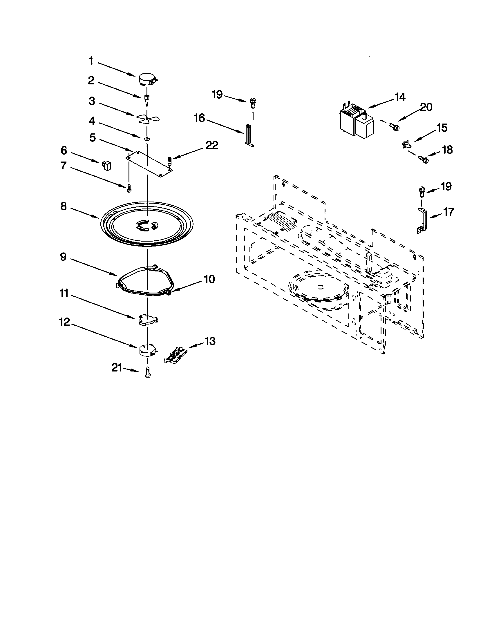 Magnetron and turntable