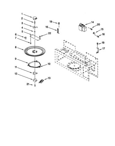 Magnetron and turntable