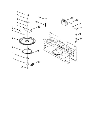 Magnetron and turntable