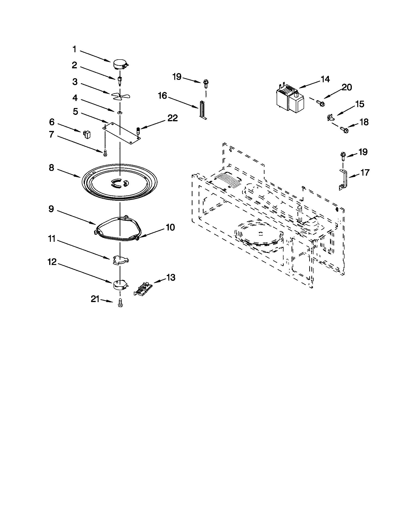 Magnetron and turntable