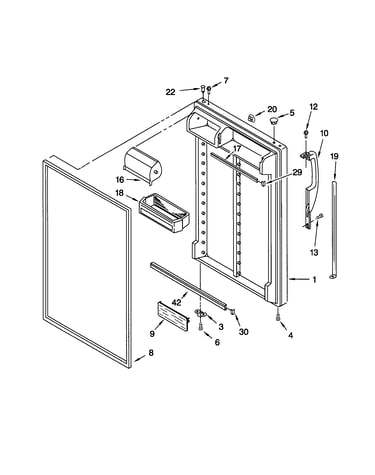 Refrigerator door