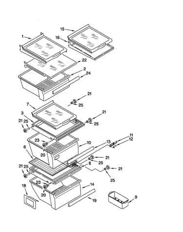 Refrigerator shelf