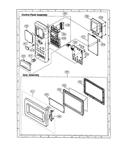 Control panel/door