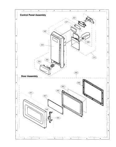 Control panel/door