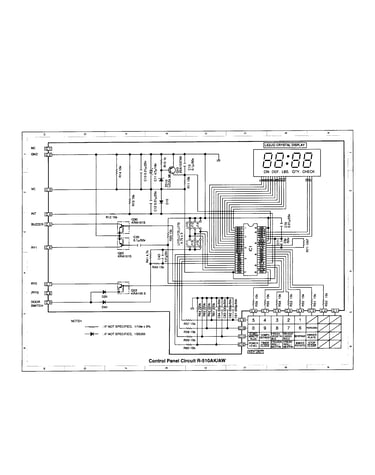 Control panel circuit (r510ak/aw)