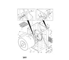 Kenmore 41781052000 drum and heater element diagram