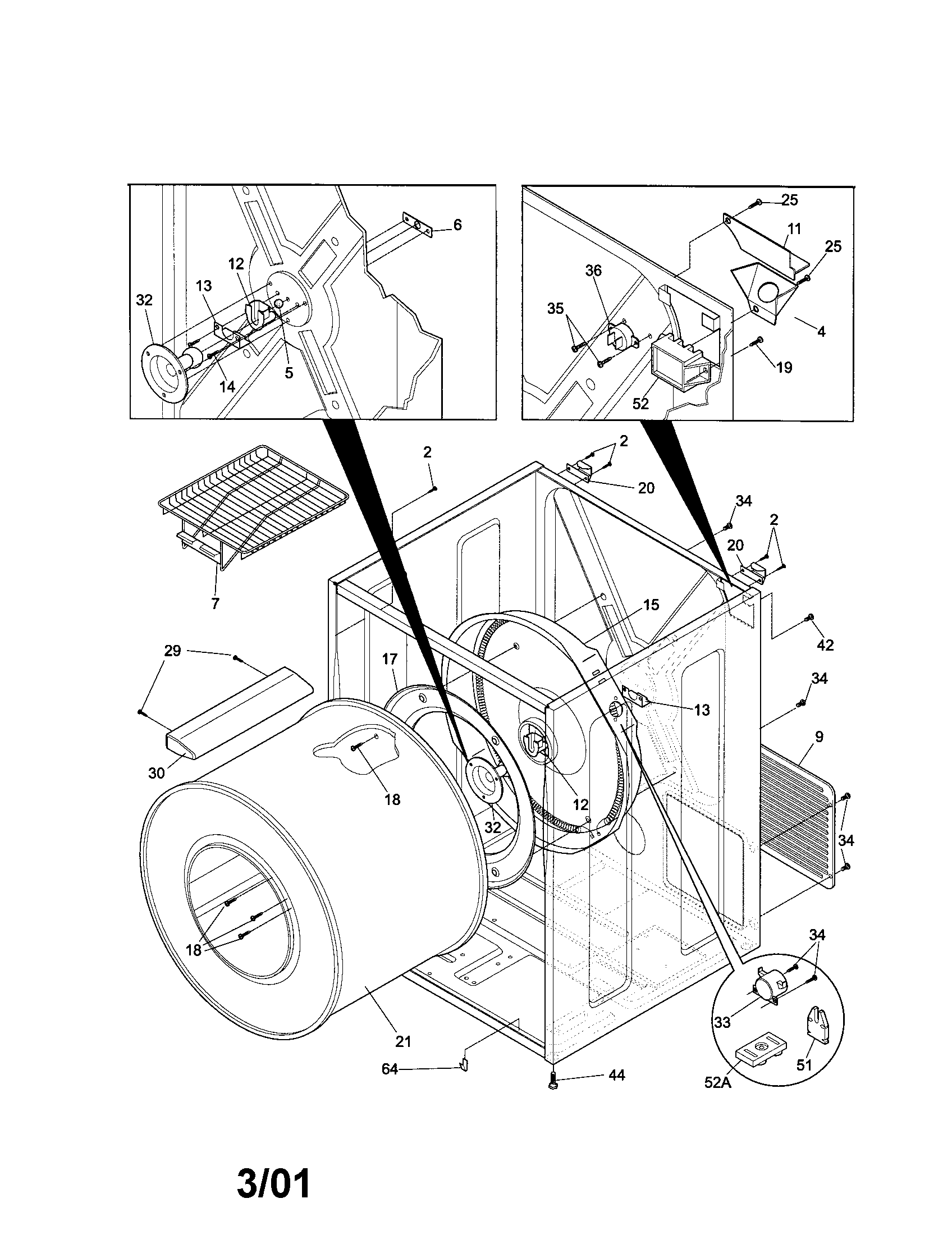 Drum and heater element