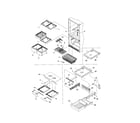 Kenmore 59671282101 shelving assembly diagram