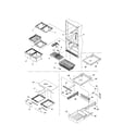 Kenmore 59671289101 shelving assembly diagram