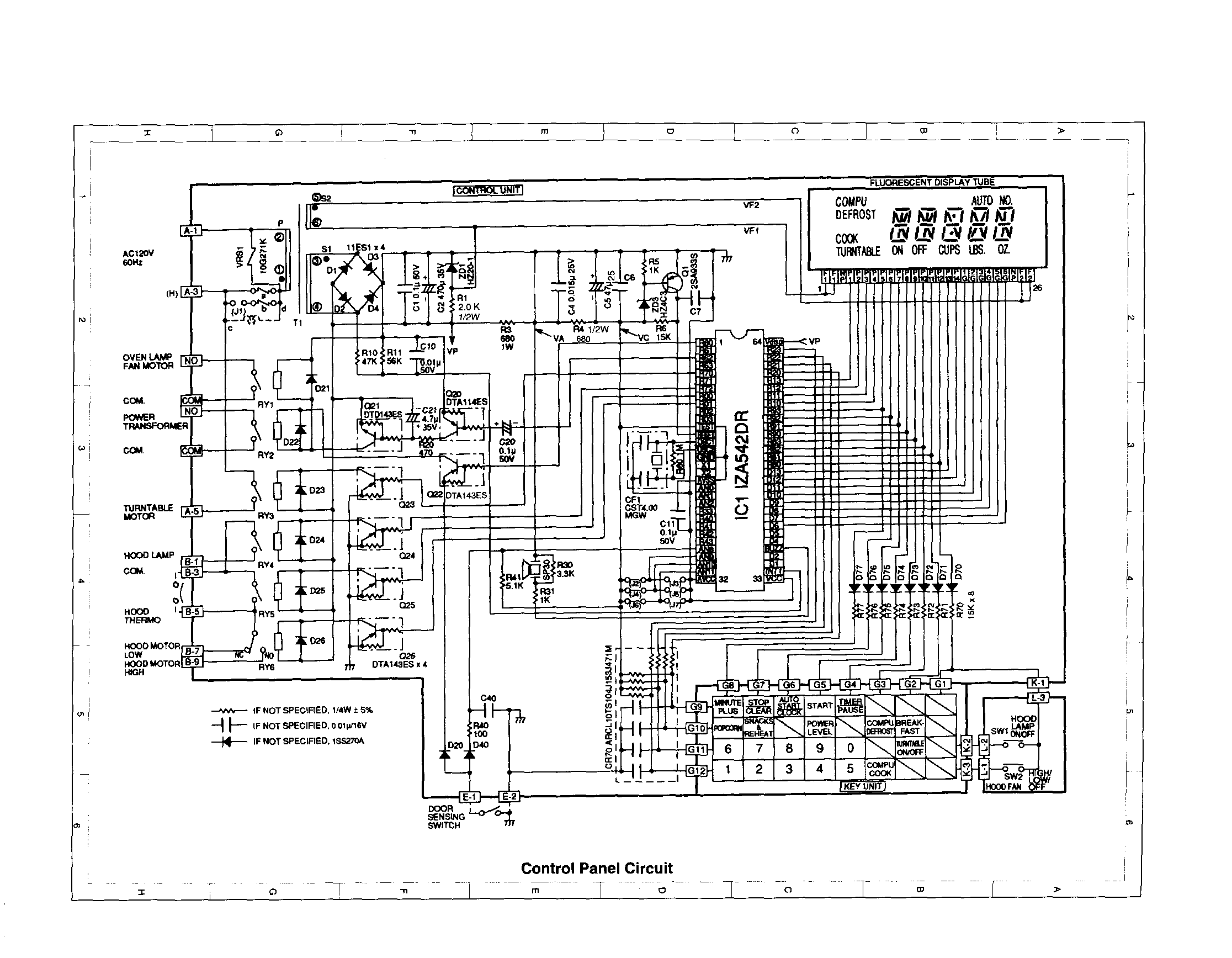 Control panel circuit