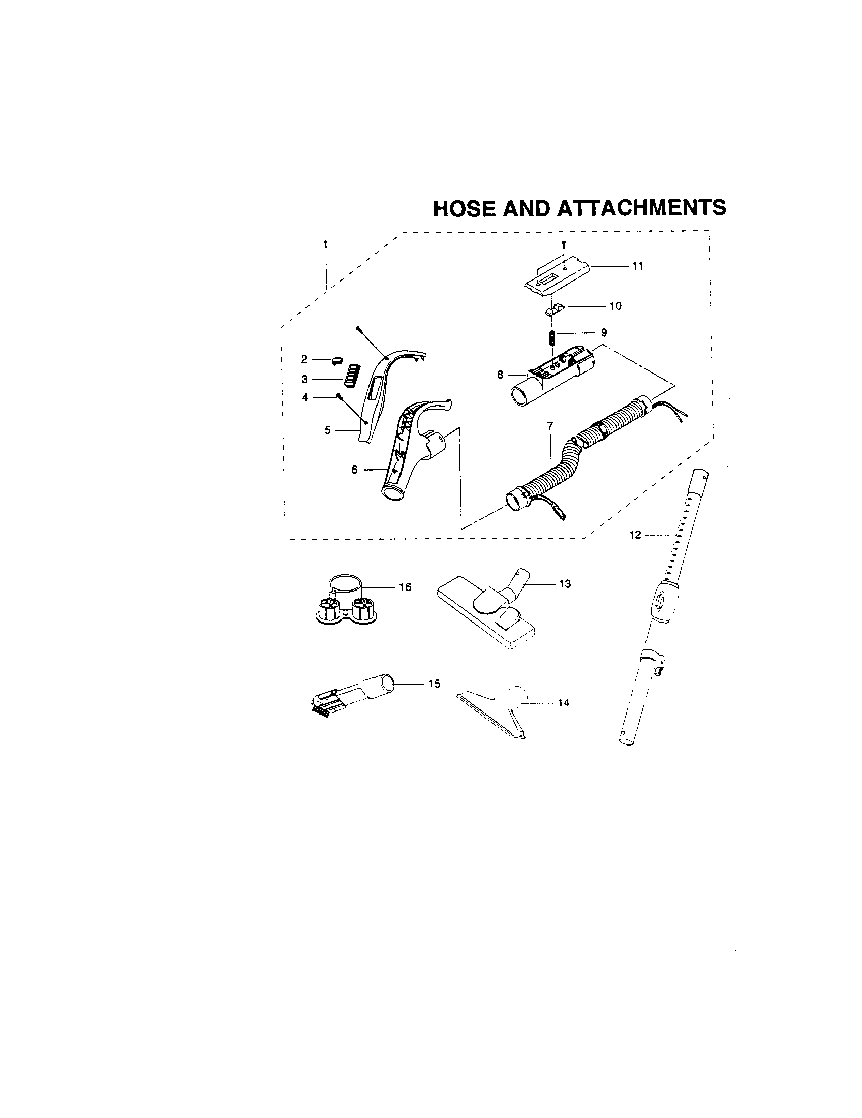 Hose and attachments