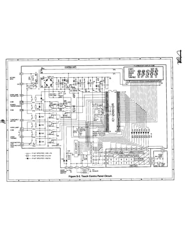 Touch control panel circuit