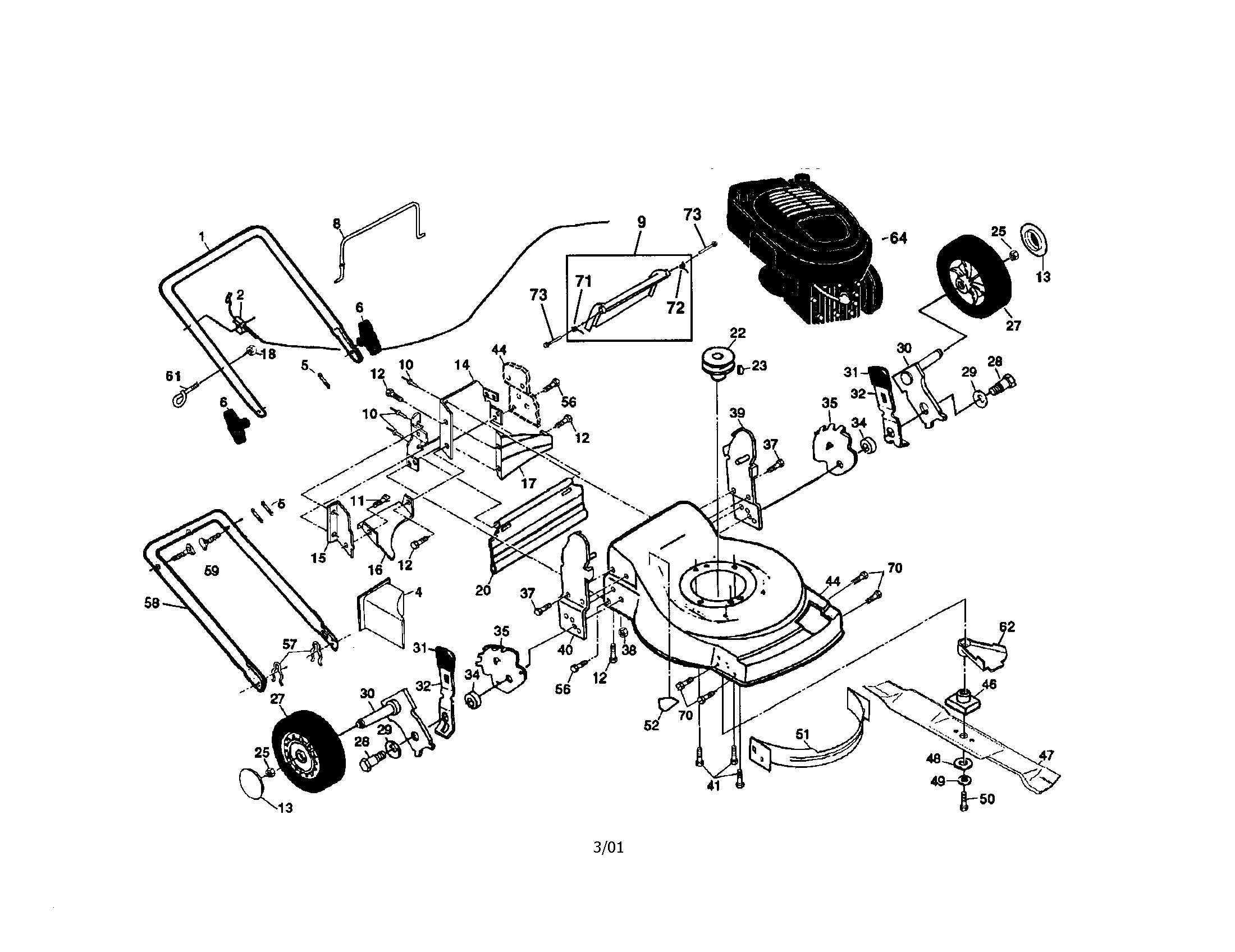 Rotary lawn mower