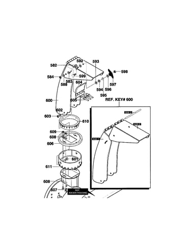 Discharge chute assembly