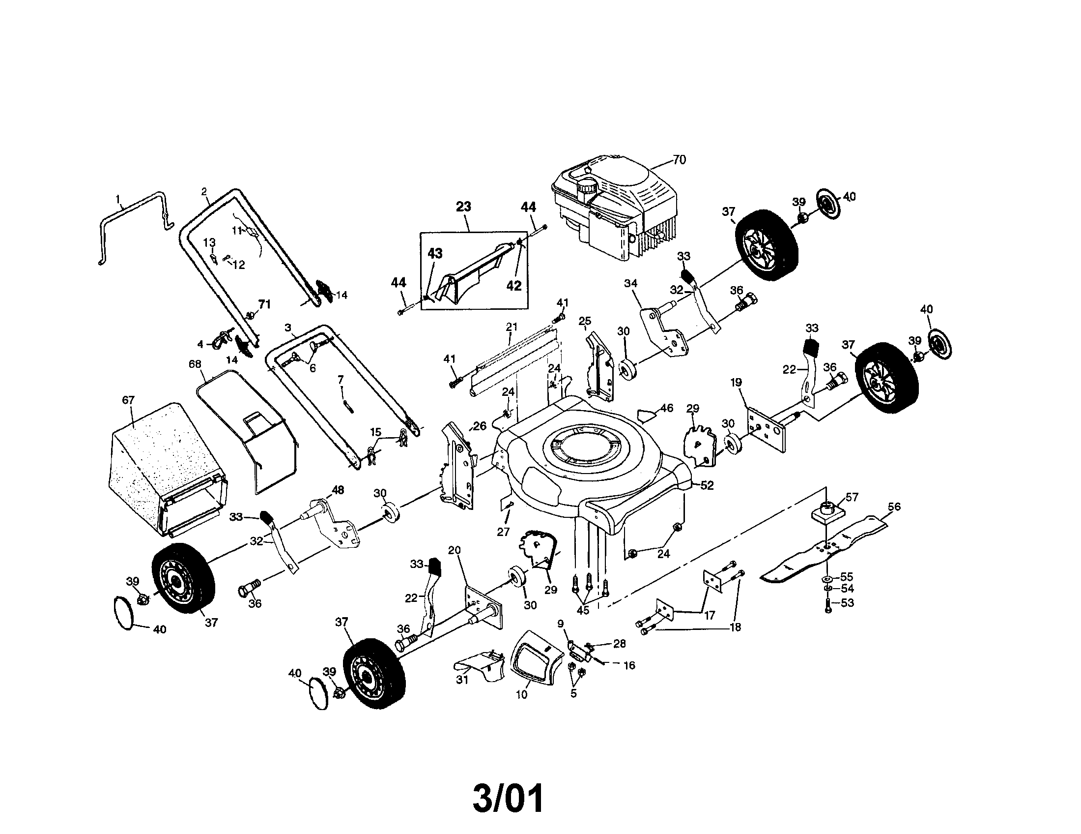 Rotary lawn mower