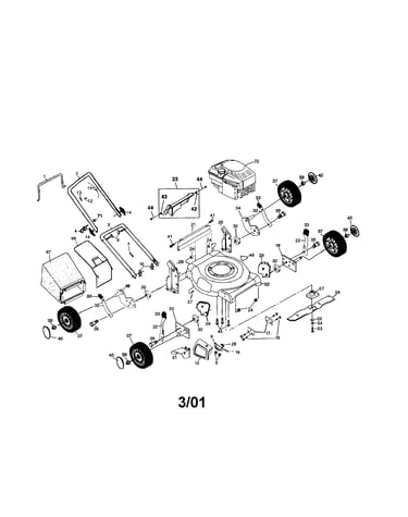 Rotary lawn mower