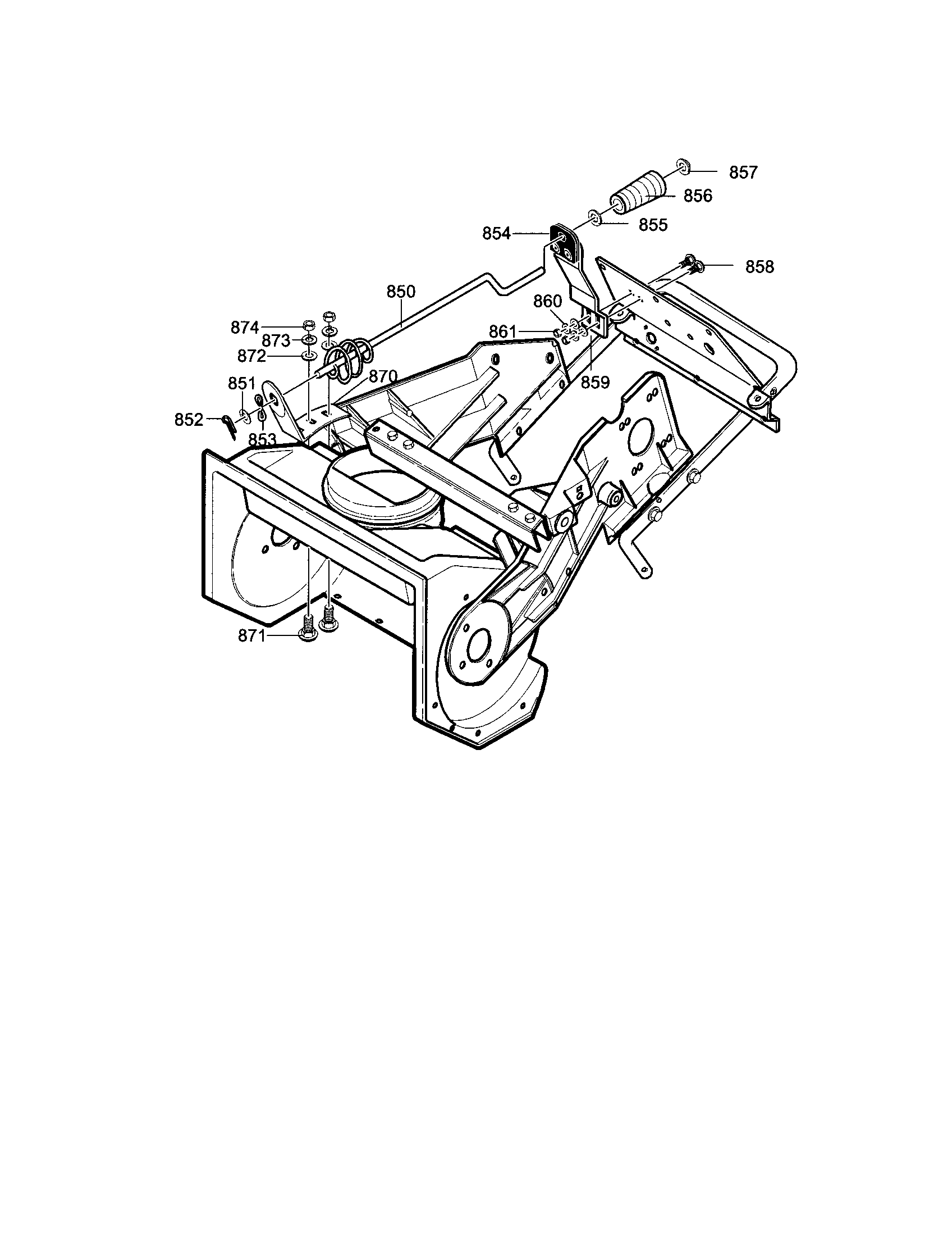 Chute rod assembly