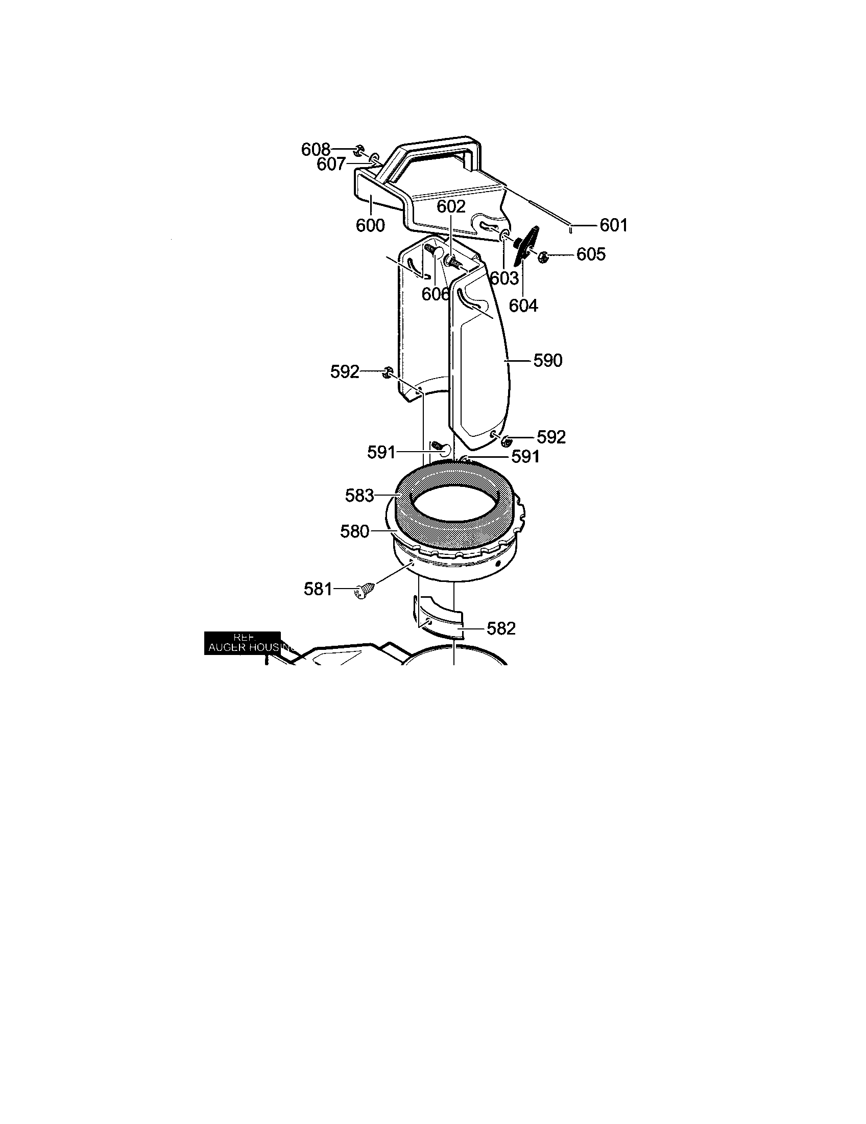 Discharge chute assembly