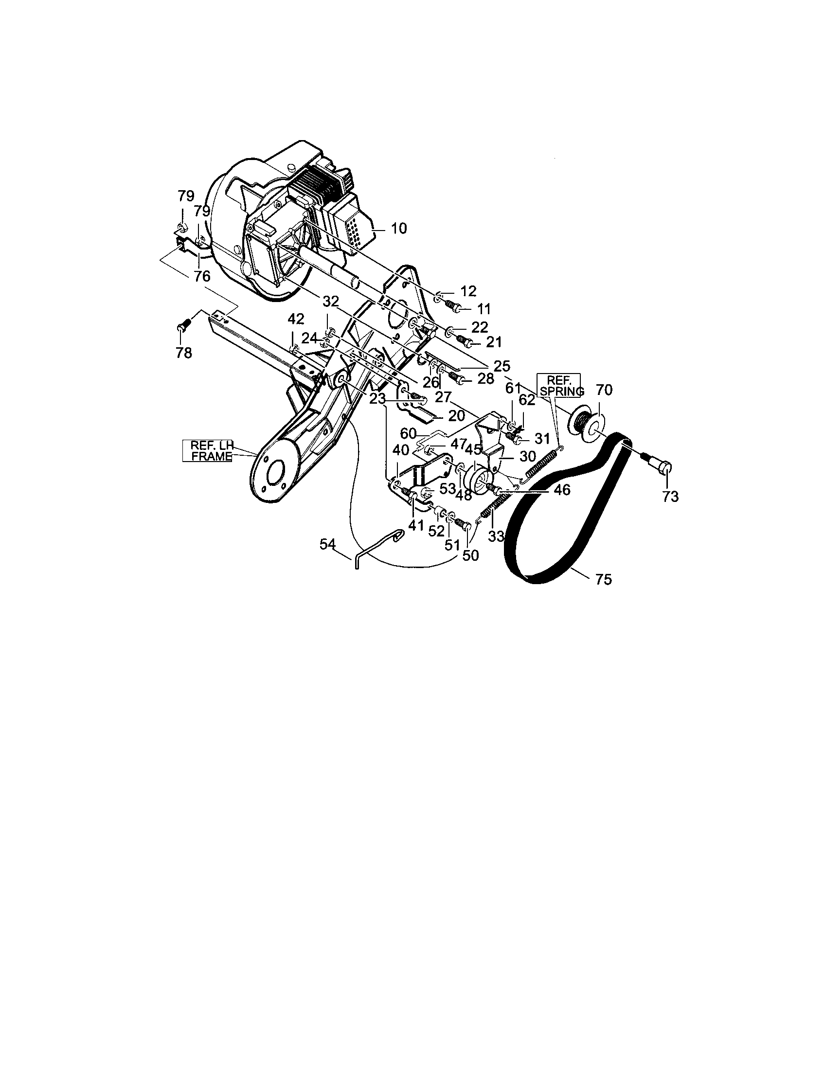 Engine drive assembly