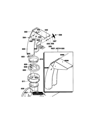 Discharge chute assembly