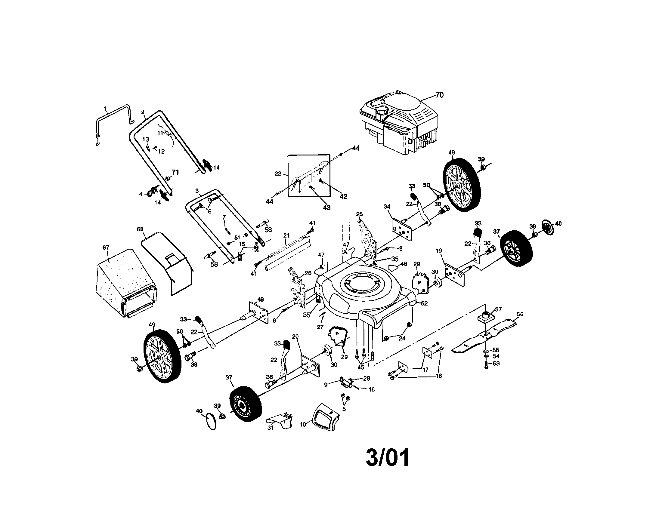 Rotary lawn mower