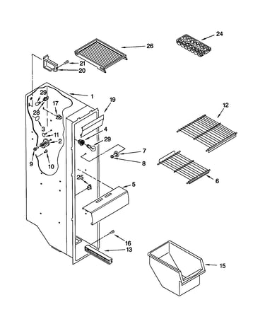 Freezer liner