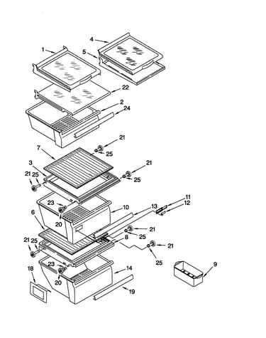 Refrigerator shelf