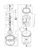 Agitator,basket and tub