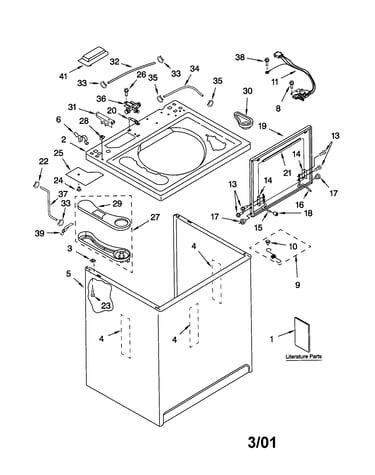 Top and cabinet