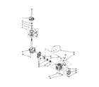 Kenmore 11012202100 brake/clutch/gearcase/motor/pump diagram