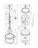 Agitator, basket and tub