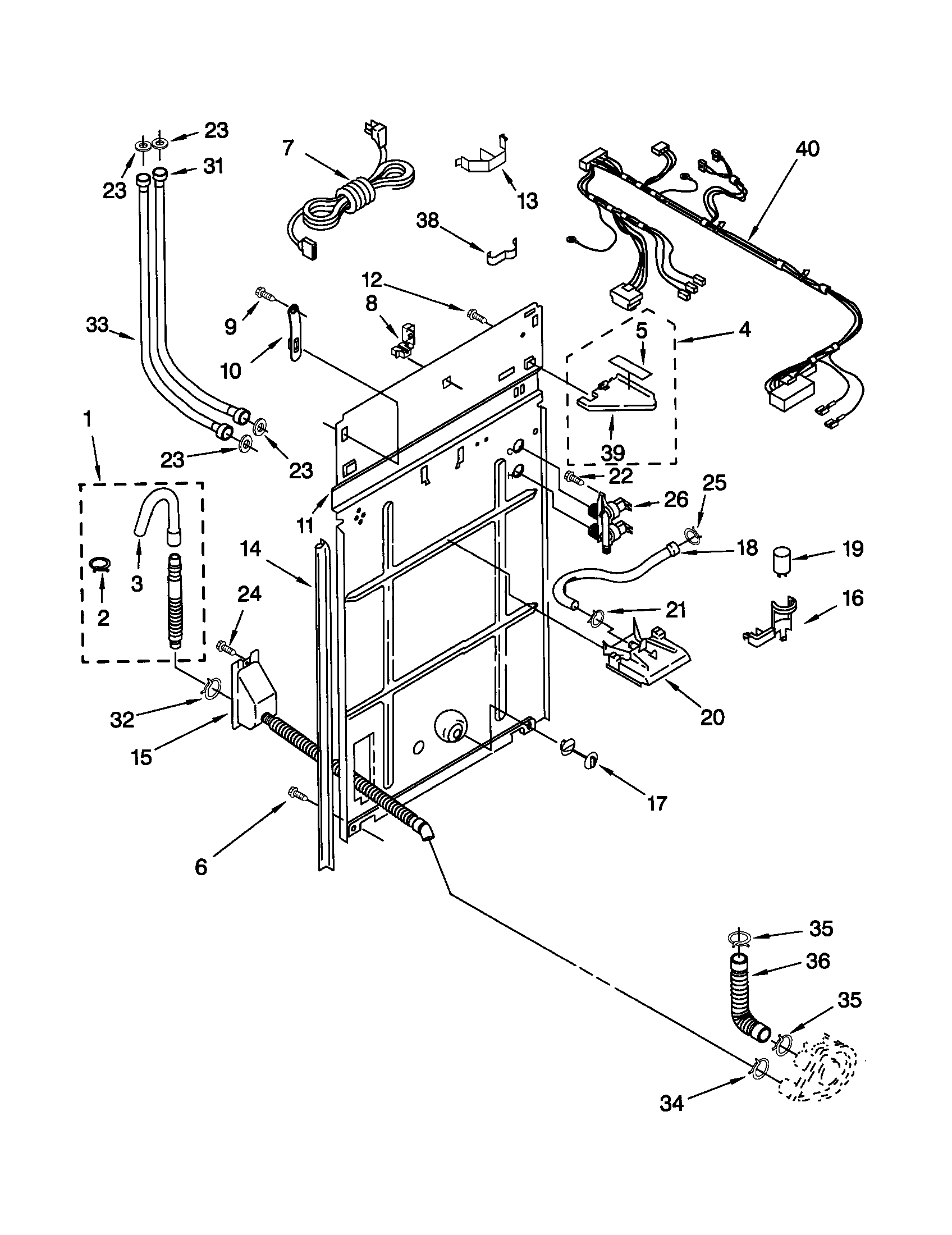 Rear panel