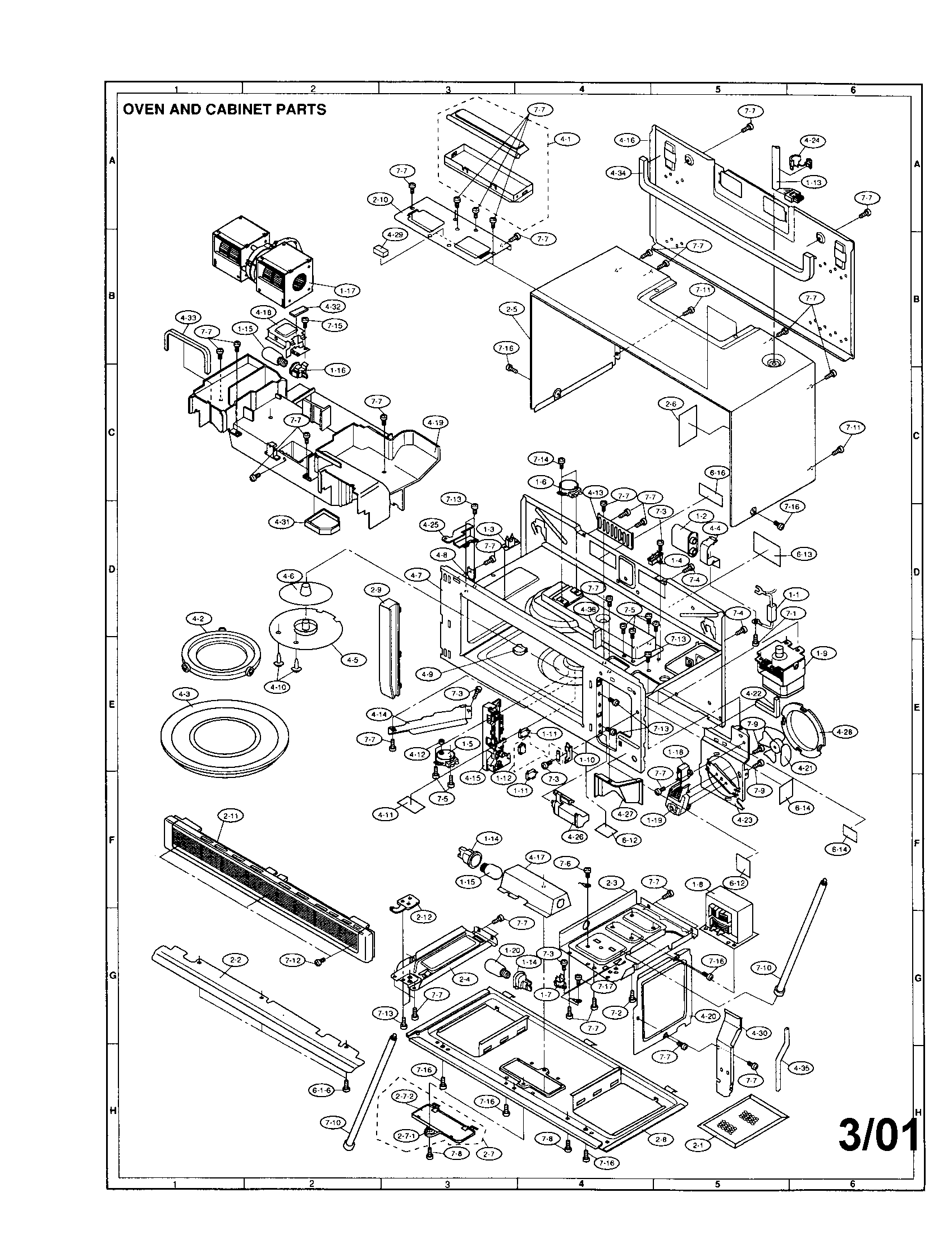 Oven and cabinet