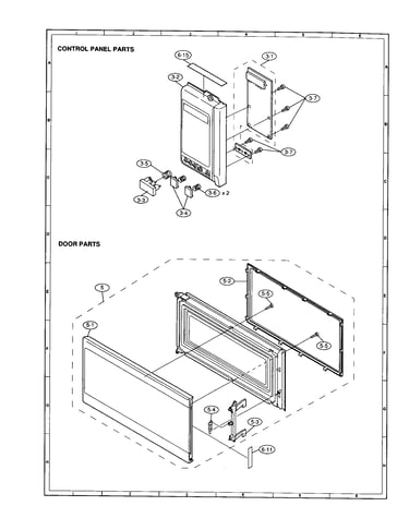 Control panel/door