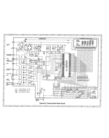 Touch control panel circuit