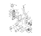 Kenmore 11631312100 dust compartment and motor diagram