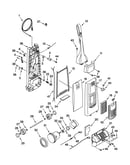 Dust compartment and motor
