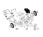 Craftsman 917379610 rotary lawn mower diagram