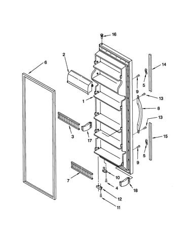 Refrigerator door