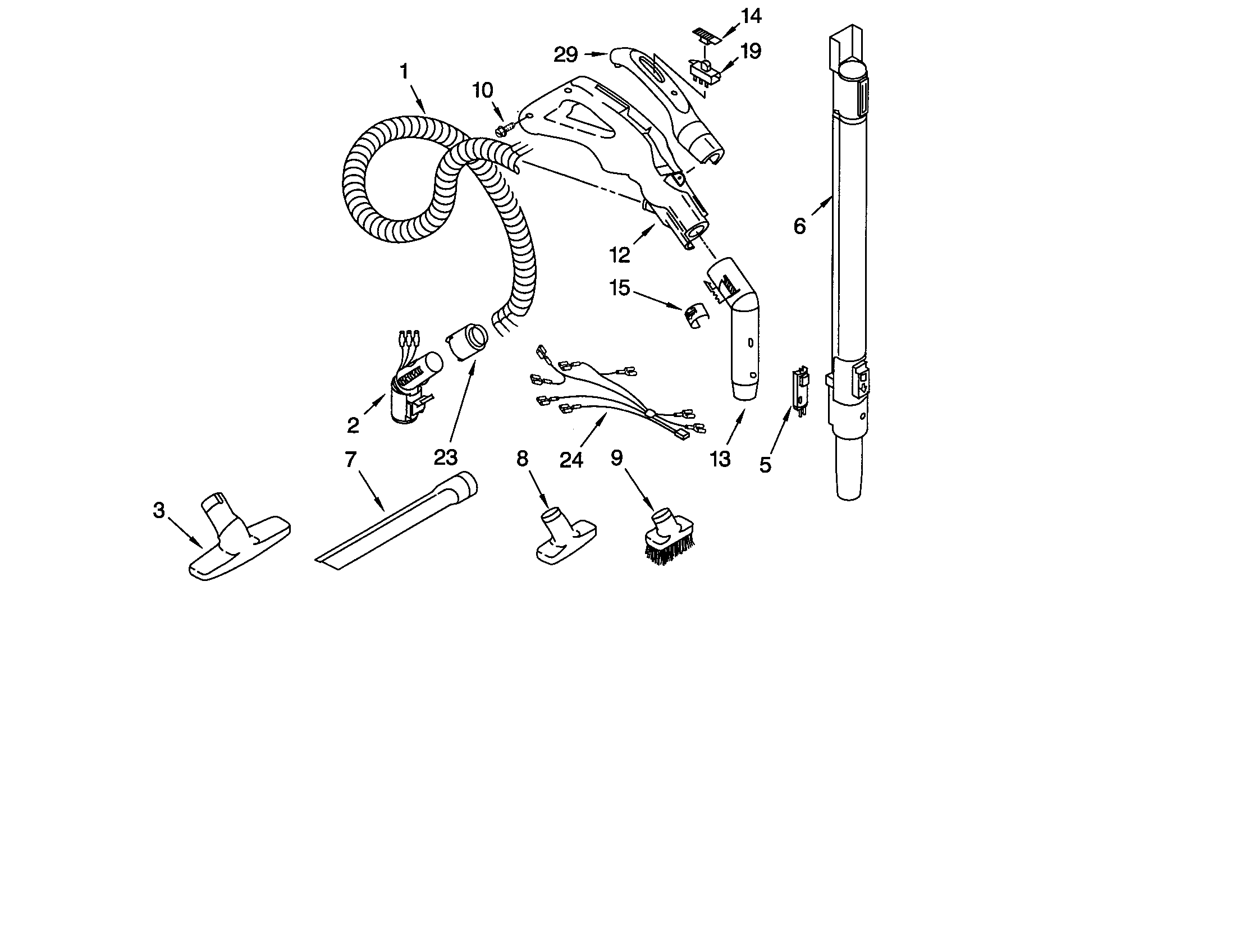 Hose and attachment