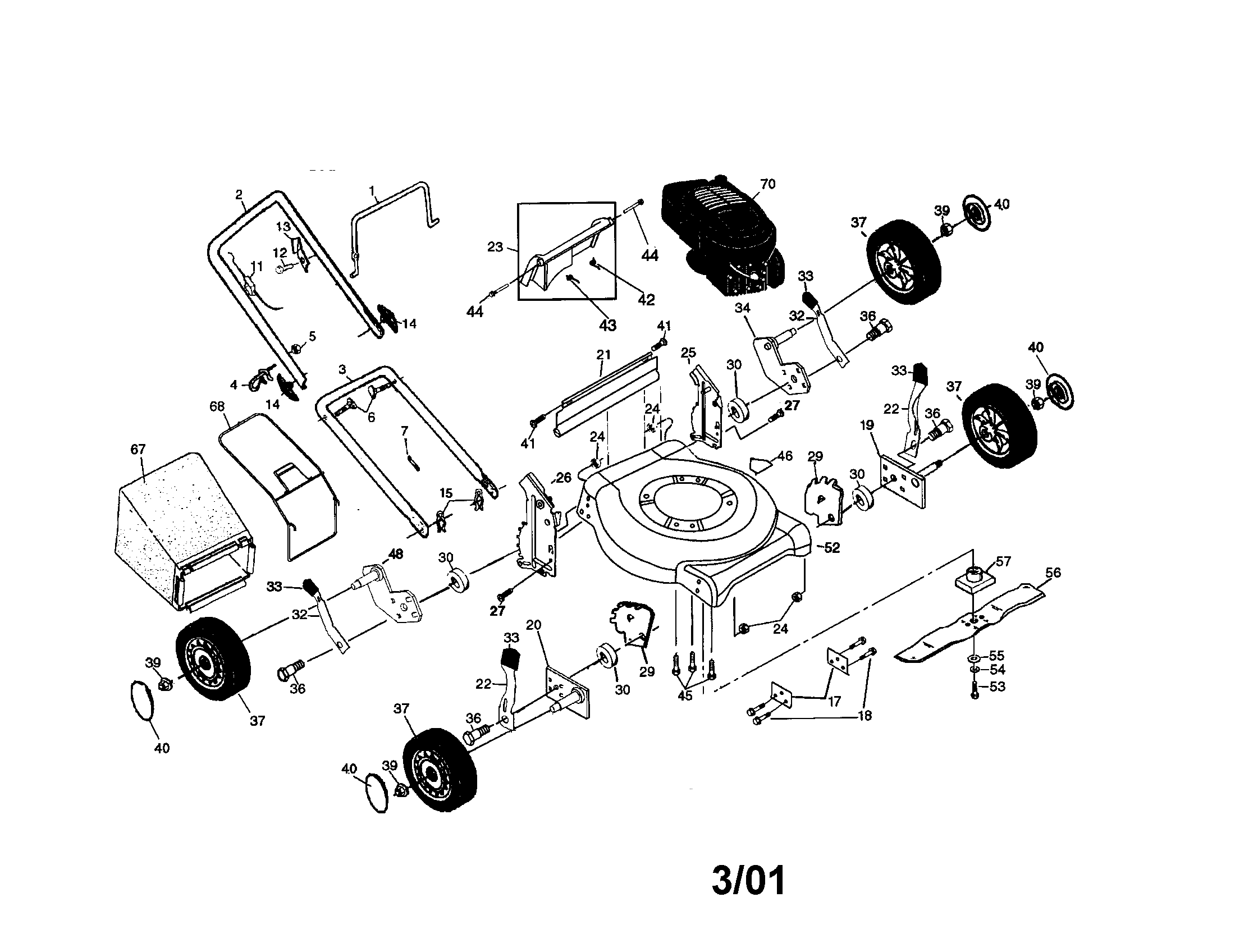 Rotary lawn mower