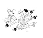 Craftsman 917389611 rotary lawn mower diagram