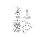 Kenmore 58714242100 motor/heater/spray arm diagram