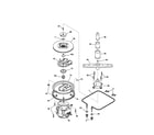 Kenmore 58717245991 motor/heater/spray arm diagram