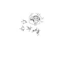 Kohler CV22S-67555 blower housing and baffles diagram