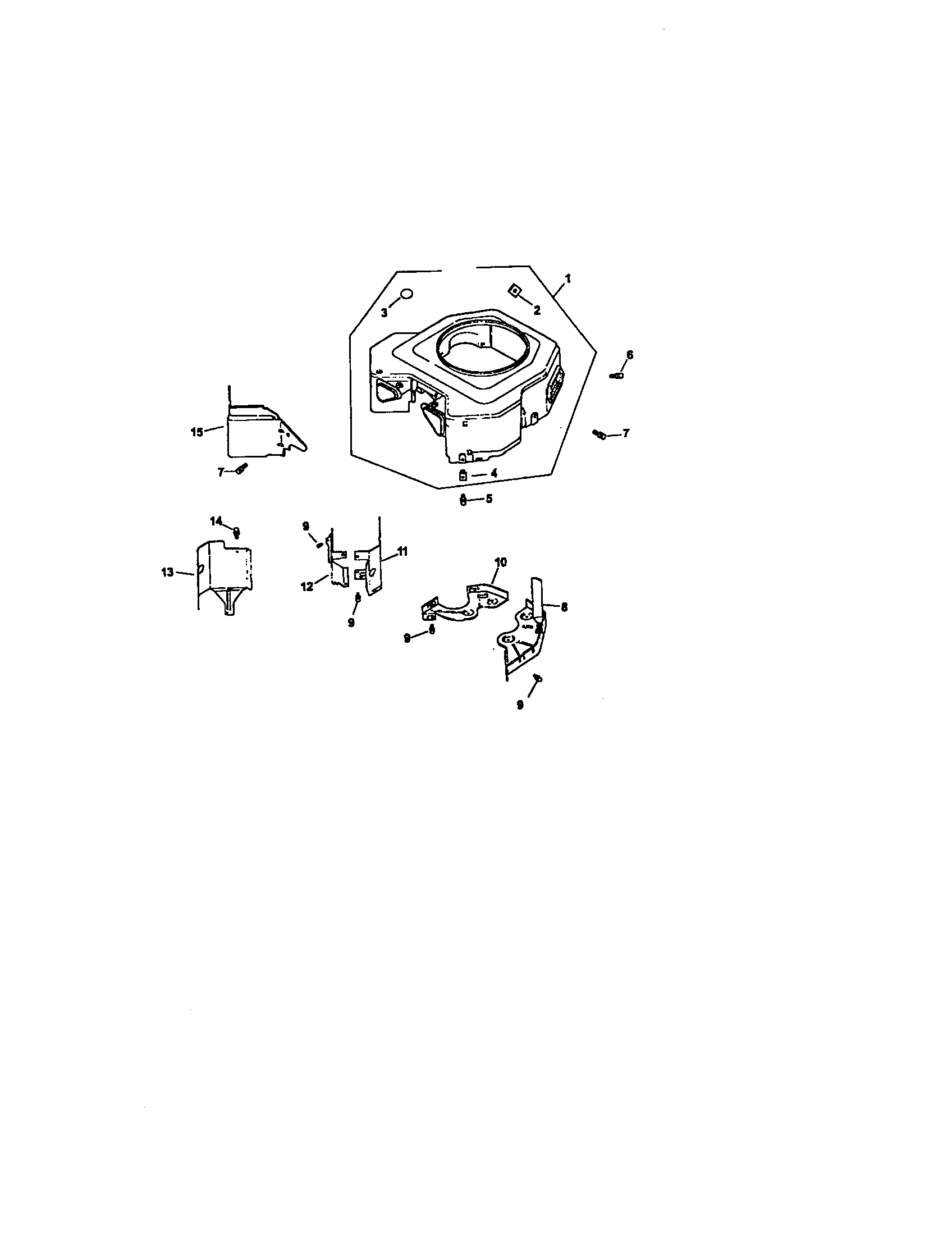 Blower housing and baffles
