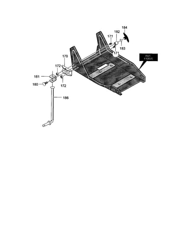 Wheel support rod