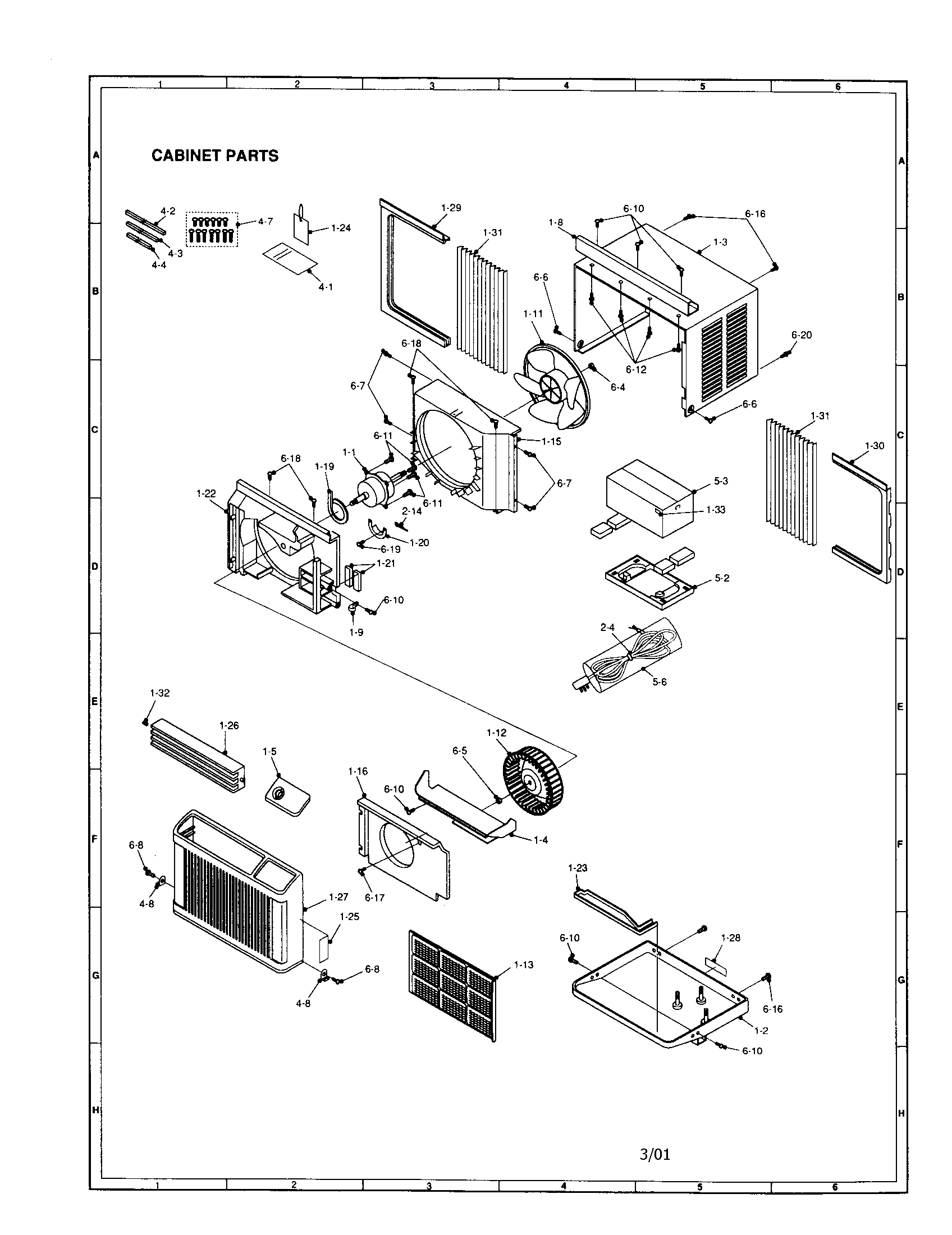 Cabinet parts